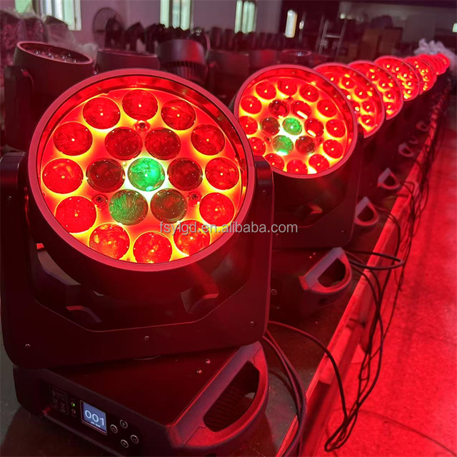 Mac Aura 19x15W Led Moving Head Light Claypaky K10 K20 RGBW 19X15W Bee Eyes LED 19*15W Zoom Wash Led Moving Head Stage Lighting