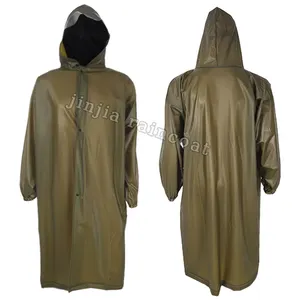 quality rain coat jacket pvc Thickened Rain jacket Waterproof Vulcanization Rubberized clear Raincoat pvc Rain Suit