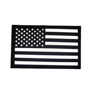 <span class=keywords><strong>2</strong></span> x <span class=keywords><strong>3</strong></span>-Zoll-Infrarot-Reflectiv-Patch mit amerikanischer Flagge zum Aufnähen mit Klett verschluss für taktisches Zubehör - Product Image 6