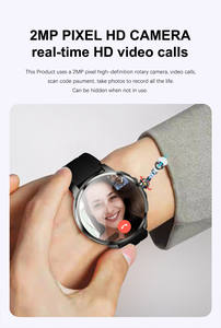 Montre intelligente d'affaires 4G de luxe pour hommes, écran AMOLED GPS SIM 3GB + 32GB, bande de gel de silice Android IP67, charge magnétique étanche - Product Image 2