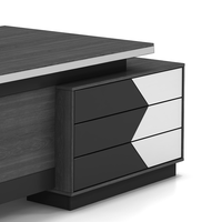 Scrivania Direzionale Moderna Modulare a L per CEO, Manager, Tavolo da Ufficio in Legno per Design di Uffici e Postazioni di Lavoro