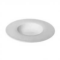 Assiette à soupe irrégulière en porcelaine fine, faite à la main, incrustation dorée, style chinois, vaisselle en céramique pour restaurants, clubs et usage privé