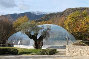 Couverture de dôme <span class=keywords><strong>solaire</strong></span> gonflable en pvc pour <span class=keywords><strong>piscine</strong></span> hors sol avec pompe soufflante (toute taille) claire - Product Image 3