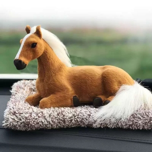 Factory Price Plush Cat Dog Automobile Decoration Interior Children Gift Auto Accessories Gift Car Cute Simulation Pet Animal