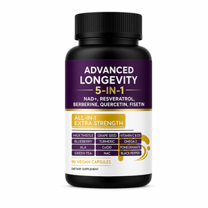 Capsule NAD+ OEM con Etichetta Privata, Integratori Alimentari per Adulti, Energia, Riparazione del DNA, Difesa dall'<span class=keywords><strong>Invecchiamento</strong></span>, Funzione <span class=keywords><strong>Cerebrale</strong></span> - Product Image 1