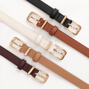 Elegante Cinturón de Cuero Vacuno para Mujer con Hebilla de Cobre y Diseño Moderno con Estampado Animal - Product Image 1