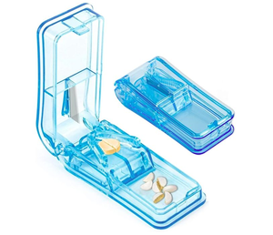 Wholesale Multifunctional Pill Cutter <b>Box</b> Portable Elderly Device Medicine <b>Plastic</b> Dispenser Breaker for <b>Large</b> Tablets - Product Image 5
