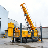 Foreuse à circulation inverse tout-terrain de 400 m avec moteur diesel, pompe hydraulique de collecte et mobilité sur chenilles