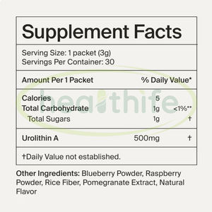 Marque privée 3g par sachet Total 30 portions Complément alimentaire instantané de qualité alimentaire Urolithin a en poudre - Product Image 5