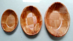 Tazón de diseño de madera de barco sostenible de 7,5*10 pulgadas para acampar, ensalada de dulces o cualquier propósito - Product Image 5