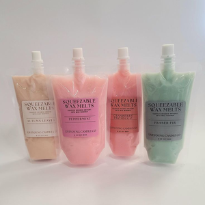 LANJO Cire de soja en gelée colorée personnalisée à marque privée, prête à l'emploi, en forme de bouteille à presser, parfumée, pour la décoration intérieure - Product Image 3