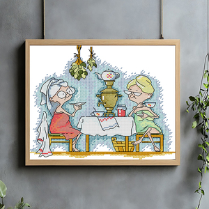 Nouveau <span class=keywords><strong>kit</strong></span> <span class=keywords><strong>complet</strong></span> <span class=keywords><strong>de</strong></span> broderie DIY NKF avec motif grand-mère imprimé, en coton, pour <span class=keywords><strong>point</strong></span> <span class=keywords><strong>de</strong></span> <span class=keywords><strong>croix</strong></span>, vente en gros, personnalisable - Product Image 1