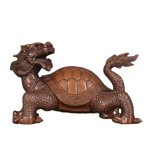 Ornement tortue dragon en cuivre, décoration Feng Shui, salon, bureau à domicile, cadeau de pendaison de crémaillère, pièce unique - Product Image 4
