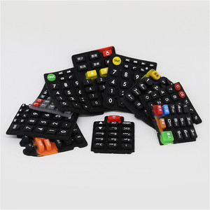 2019 Custom Made Pos Calculator Remote Control <strong>Machine</strong> Silicone Push Button <strong>Keypad</strong> Cover - Product Image 3