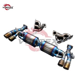 Escape Completo VORTEX Grado 5 Ti Valvetronic para Porsche 911 991.1/991.2 3.0T 2012-2019, Colector + Catback, Punta Quemada, Instalación Directa - Product Image 5