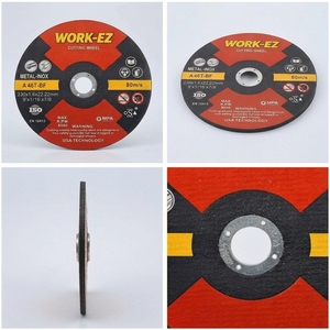 <span class=keywords><strong>Disque</strong></span> de coupe abrasif haute dureté <span class=keywords><strong>230</strong></span> mm (7 pouces) 1,6 mm d'épaisseur, roue de coupe OEM A24T <span class=keywords><strong>pour</strong></span> <span class=keywords><strong>meuleuse</strong></span> d'angle en acier inoxydable - Product Image 2
