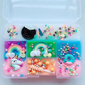 2020 New Popularity Hot Sale Soft Fluffy Slime Clear Colorful Crystal 5 Colors <b>Clay</b> Resin Plastic Kids - Product Image 2