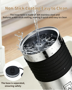 Machine à café de voyage compatible lave-vaisselle, <span class=keywords><strong>mousseur</strong></span> à <span class=keywords><strong>lait</strong></span> électrique portable avec <span class=keywords><strong>chauffe</strong></span>-<span class=keywords><strong>lait</strong></span> pour les lattes et les cappuccinos - Product Image 6