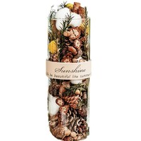 Diffuseur décoratif à la maison de luxe d'aromathérapie d'huile essentielle de parfum de plante d'ornements de bouteille en verre de roseau