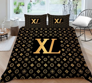 Hot bán thời trang in-g Duvet cover Set 3 mảnh sang trọng sợi nhỏ <span class=keywords><strong>Quilt</strong></span> Cover Set <span class=keywords><strong>Comforter</strong></span> Cover gối bedding Set - Product Image 3