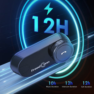 Casque de moto FreedConn <span class=keywords><strong>Tcom</strong></span> V6 avec écouteur Bluetooth 5.1 (avec microphones souples et rigides), compatible avec tous les casques. - Product Image 3