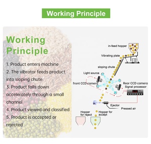 Un ürün sıralama için <span class=keywords><strong>Channa</strong></span> <span class=keywords><strong>Dal</strong></span> CCD kamera susam tohumları renk sıralayıcı makinesi - Product Image 2