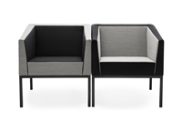 Chaise longue de bureau modulaire moderne avec revêtement en poudre quatre pieds meubles amples en tissu salon utilisation hôtel ensemble de canapé sectionnel