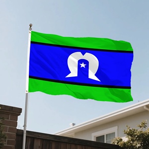 Drapeau en polyester personnalisé de l'île de la Torré, Australie, 3x5 pieds, imprimé numériquement, bannière indigène pour festival du patrimoine, vente en gros - Product Image 6