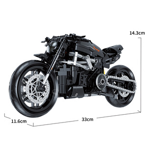 60551 Technology Ducati Motorcycle Mechanical Building <b>Blocks</b> Assembly Toy Boy Motorcycle Model Gift - Product Image 6