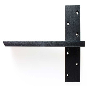 <strong>Black</strong> Powder Coated Carbon Steel Granite Quartz Stone Hidden Single-Side 4-6mm Thick ISO9001 Certified OEM/ODM Service <strong>Bracket</strong> - Product Image 1