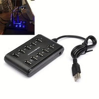 10 ports USB 2.0 câble d'extension haute vitesse 2.0 adaptateur de concentrateur à Double rangée Stock dispositif d'interface PCB pour ordinateur portable