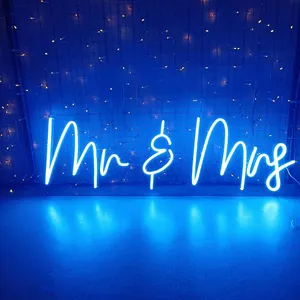 工厂直接高品质亚克力制作的生日快乐派对婚礼活动贸易展展示led灯霓虹灯标志