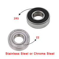 Bantalan Bola Alur Dalam Satu Baris Kecepatan Tinggi 4x10x4mm MR104 MR104ZZ Hybrid Keramik untuk Reel Pancing