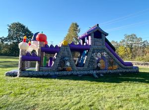 Circuito de Obstáculos Inflable para Halloween, Desafío de Obstáculos al Aire Libre con Calabazas y Fantasmas, Castillo de Obstáculos para Alquiler para Fiestas - Product Image 4