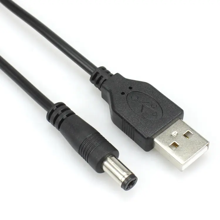 Customized 5v Usb To 5.5 Barrel Jack Power Extension Cable DC Charger Cord