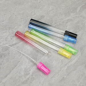 Cosmétiques vides, flacon de parfum atomisateur en verre coloré de 5 ml et 10 ml, rechargeable, petit flacon de parfum rond - Product Image 2