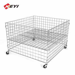 Superventa, promoción <span class=keywords><strong>usada</strong></span>, cesta de alambre de metal móvil, estante de exhibición, <span class=keywords><strong>estantería</strong></span> de supermercado a la <span class=keywords><strong>venta</strong></span> - Product Image 6