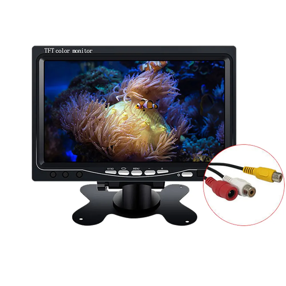 Car Reversing Aid System 12 24V 7 inch TFT LCD Screen Monitor For Truck Park School Bus Security TV