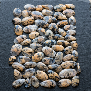 Natural Tiger Dendrite Agate Gemstone Cabochon Wholesale Loose Gemstone Lot for Jewelry Making Scenic Landscape Stone Bulk Lot - Product Image 3