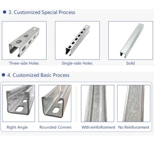 Chất lượng cao nhúng nóng mạ kẽm 3-6 mét C kênh thép carbon thép rãnh kênh đục C kênh - Product Image 5