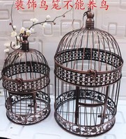 Cage à oiseaux en métal moderne-Présentoir à fleurs suspendu durable pour décor de villa d'appartement de salon