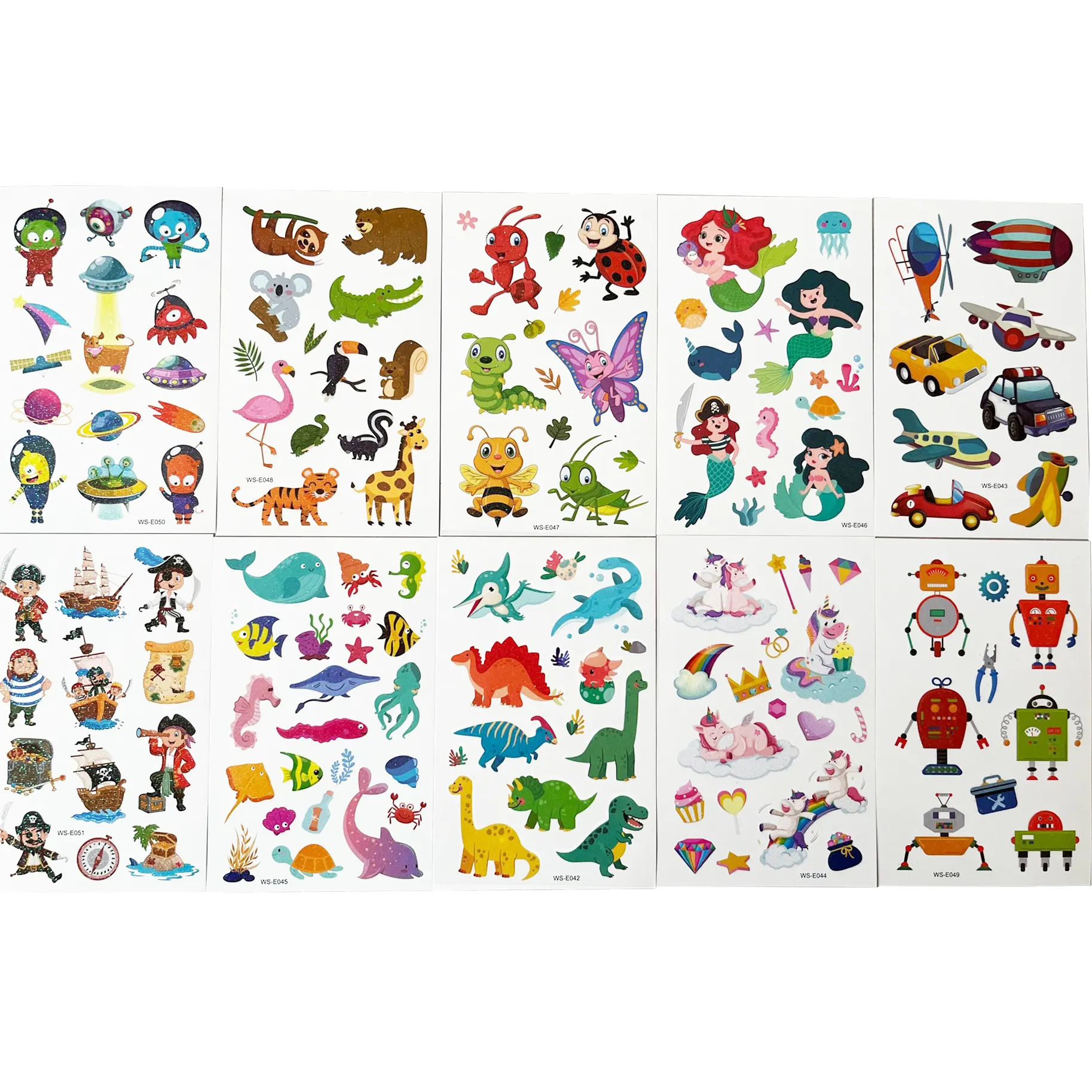Ychon 6*4 inch Scratch coating transfer stickers children stickers creative fashion disposable stickers