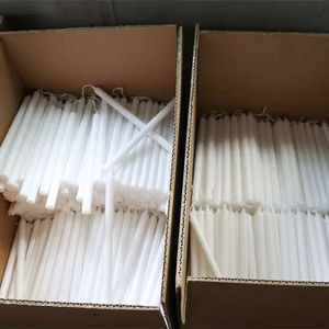 촛불 공장 도매 저렴한 파라핀 왁스 교회 촛불 유럽 홈 조명 촛불 화이트 - Product Image 4
