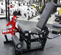 Machine de presse de jambe assise commerciale avec boucle de jambe chargée par plaque et extension-équipement de force de gymnastique multifonctionnel 3-en-1