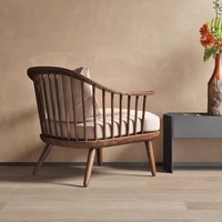 Fauteuil pliant en bois de frêne massif de style nordique avec accoudoirs, design antique pour salon, balcon et salle de thé, mobilier de maison