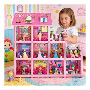 Creative PVC <b>Kitchen</b> <b>Toys</b> <b>Set</b> with Furniture Lighting Gift for Kids Teens Adults - Product Image 3