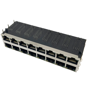 2x8 đa cổng mạng cắm Stack RJ45 Jack Cat5 Cat6 CAT5E PoE ++ Ethernet RJ45 nối 2.5G 5g 10g RJ45 nữ nối - Product Image 2