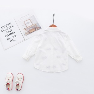 Meilleurs produits pour l'importation : Chemises décontractées blanches brodées en coton pour filles avec sweat-shirt en tricot pour filles - Product Image 5