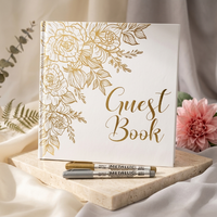 Livre d'or de mariage personnalisé à couverture rigide, carnet de signes et souvenirs imprimé