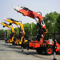 Grue arrière pour chariot élévateur CC1200ZB8+1 (25 tonnes) avec moteur pour usage en construction - Utilisé - Flèche télescopique